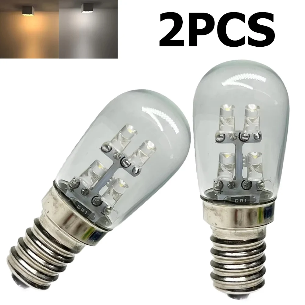 2PCS E12 LED Lampadine 0.5W Refrigerazione Frigorifero 3000k-6500k Illuminazione Appliance Luci Lampade Casa 220V Lampada Corn