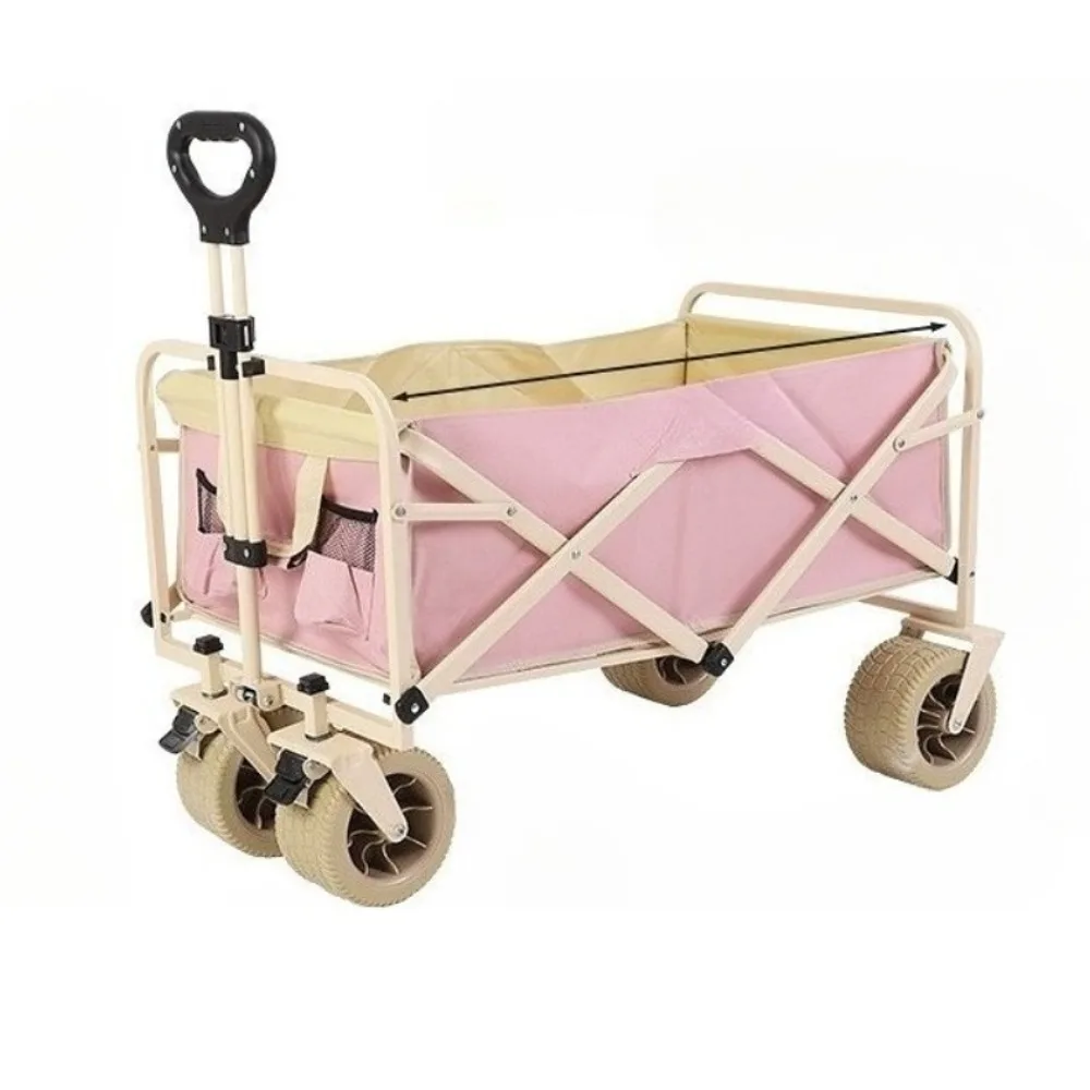 

Outdoor Camping Camp Car Tank Wheel Dog Walking Shopping Portable Foldable Household Pulling Goods Cart
