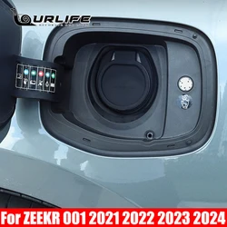 ZEEKR 001 için 2021 2022 2023 2024 elektrikli araç araba piller korumak için şarj portu koruyucu kılıf aksesuarları