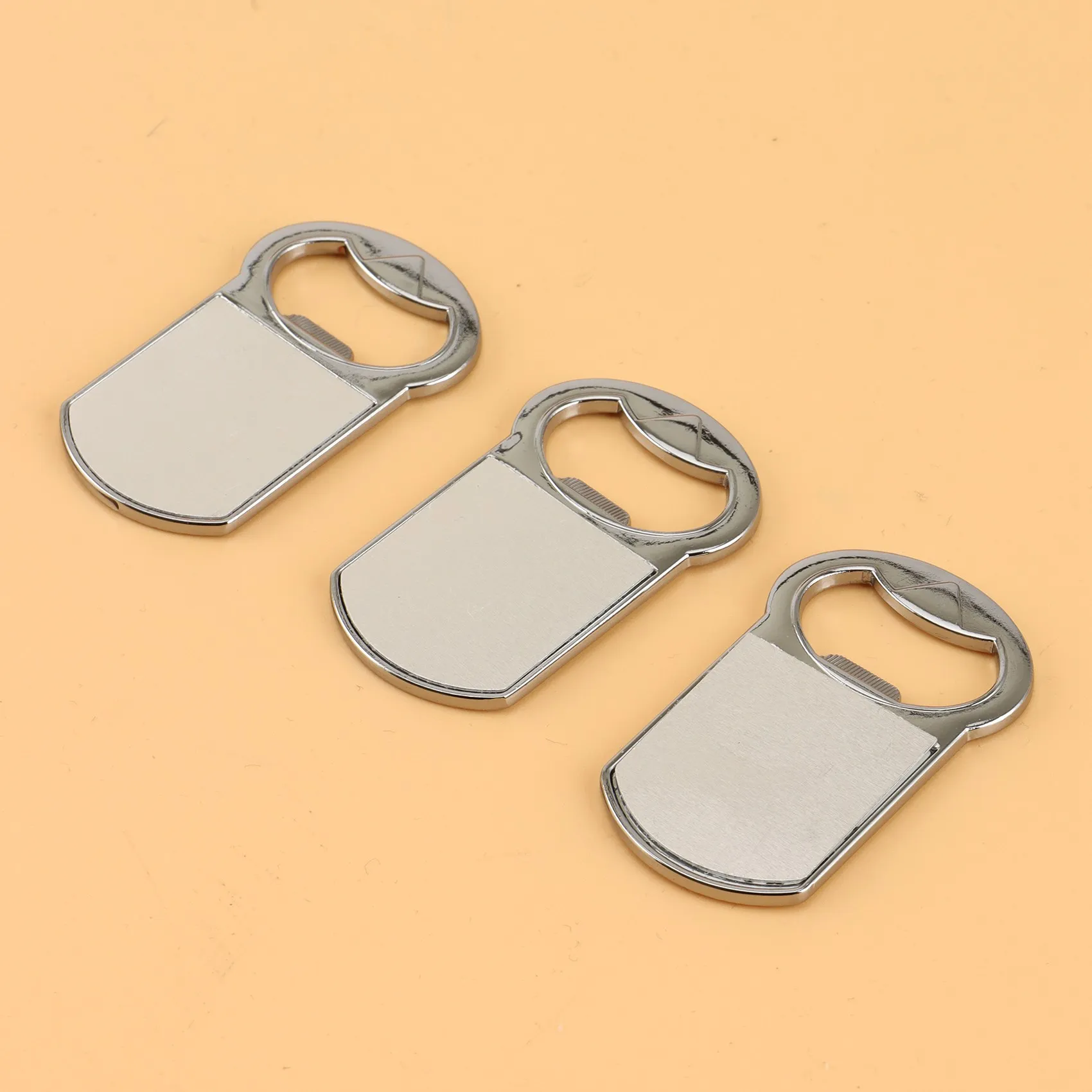

AB35-10Pcs Сублимационная пустая открывалка для бутылок Металлическая открывалка для бутылок Магнит на холодильник (квадратный)