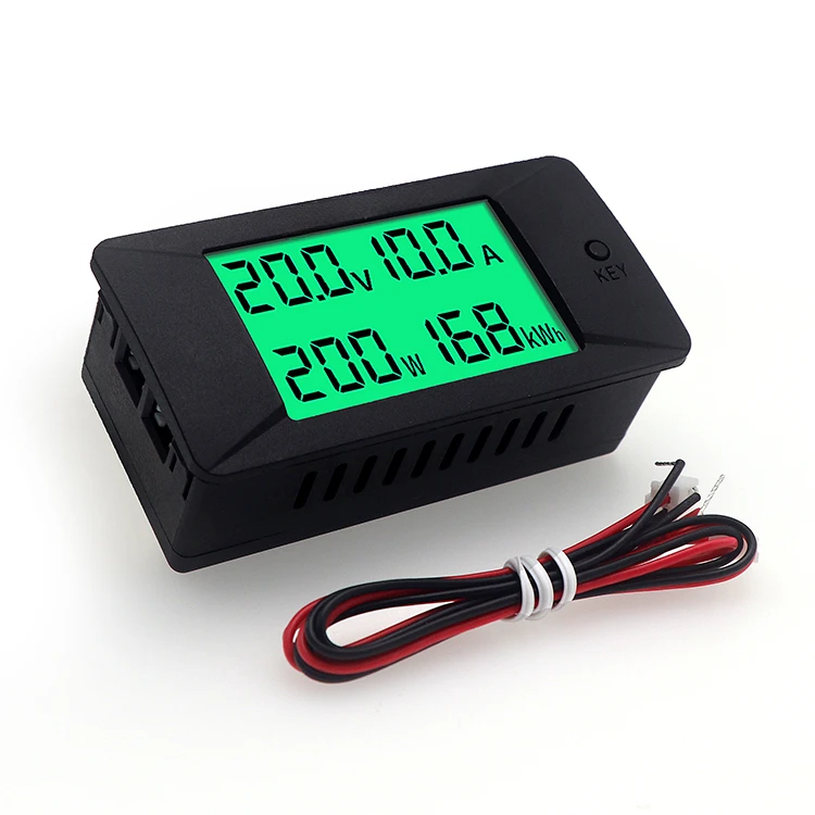 

PZEM-025 Smart Current Meter Volt Ammeter Digital Panel Power Monitoring DC Solar Energie Meter LCD Display Kwr 2h Mete00A