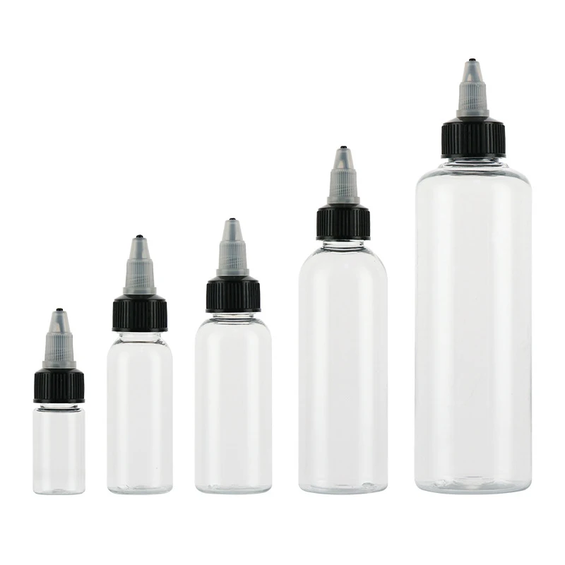 Flcopropriété compte-gouttes en plastique HI, capuchon supérieur torsadé, distributeur d\'encre de peinture liquide, applicateur de colle, 10ml,