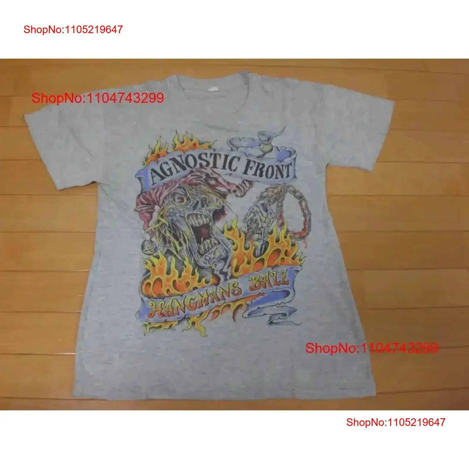 90S Agnostic Front T Shirt Nyhc One Voice 25 Ta Life Madball H2O Merauder Bad vintage Washed fashion Comfortable Soft Casual