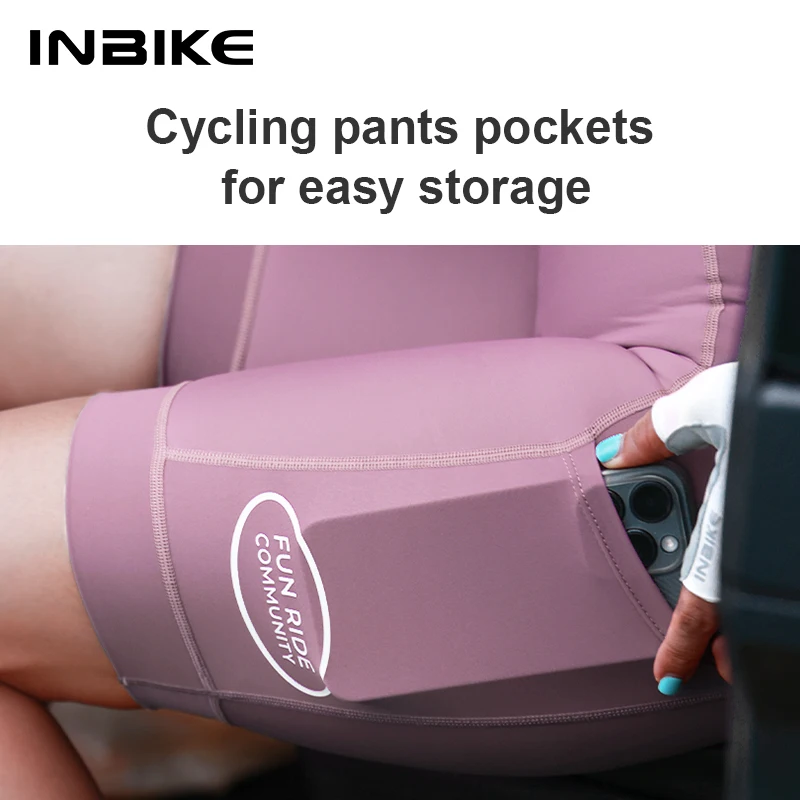 INBIKE Women's Cycling Bibs Pants High-waisted Summer Bike Shorts with Straps S… - Image 6