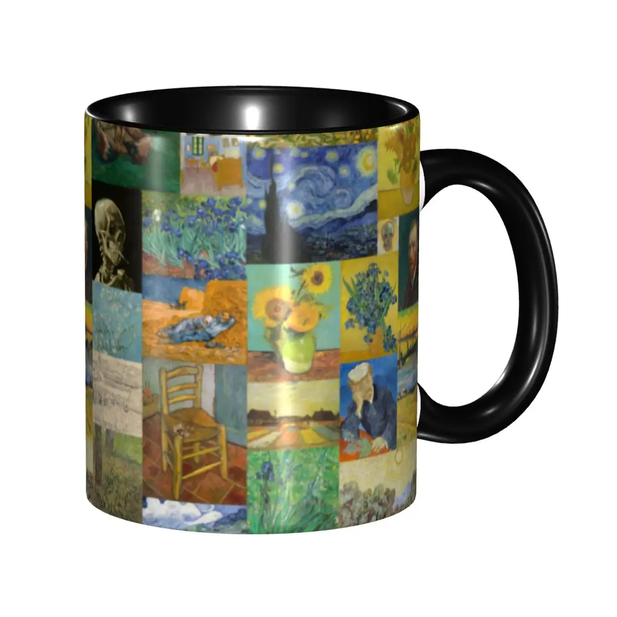 

DIY Vincent Van Gogh Painting Collage Ceramic Mugs Personalized Coffee Cups Creative Present