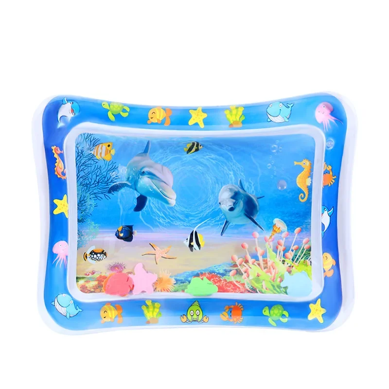 Children\'s Toys, Baby Inflatable Patting Pad, Marine Life Swimming Circle Climbing Pad, Seat Cushion Children\'s Patting Pad