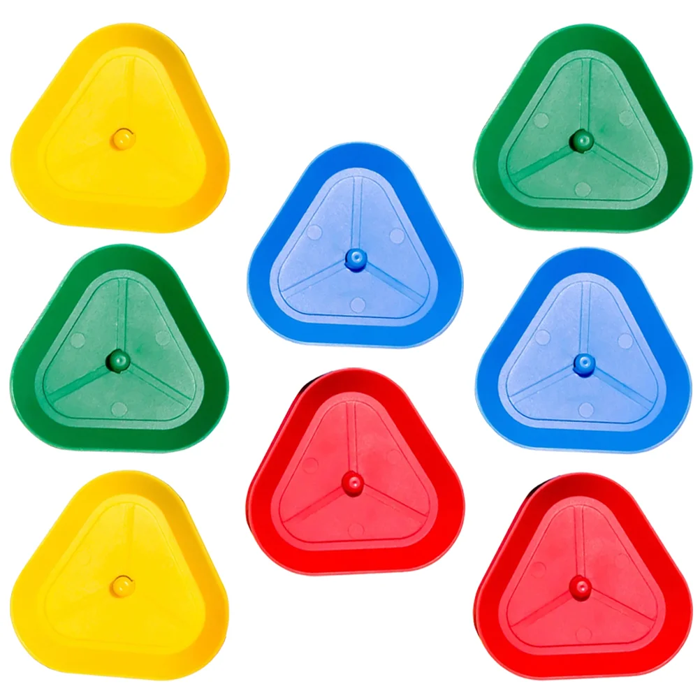 8 Pcs Lazy Card Clipper Triangle Poker Holder Unique Table Game Supplies Abs Reusable Support Hands-free