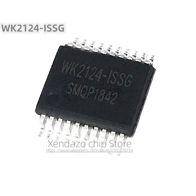 2pcs/lot WK2124-ISSG WK2124 SSOP-20 package Original genuine SPI extension with 4 serial port chips