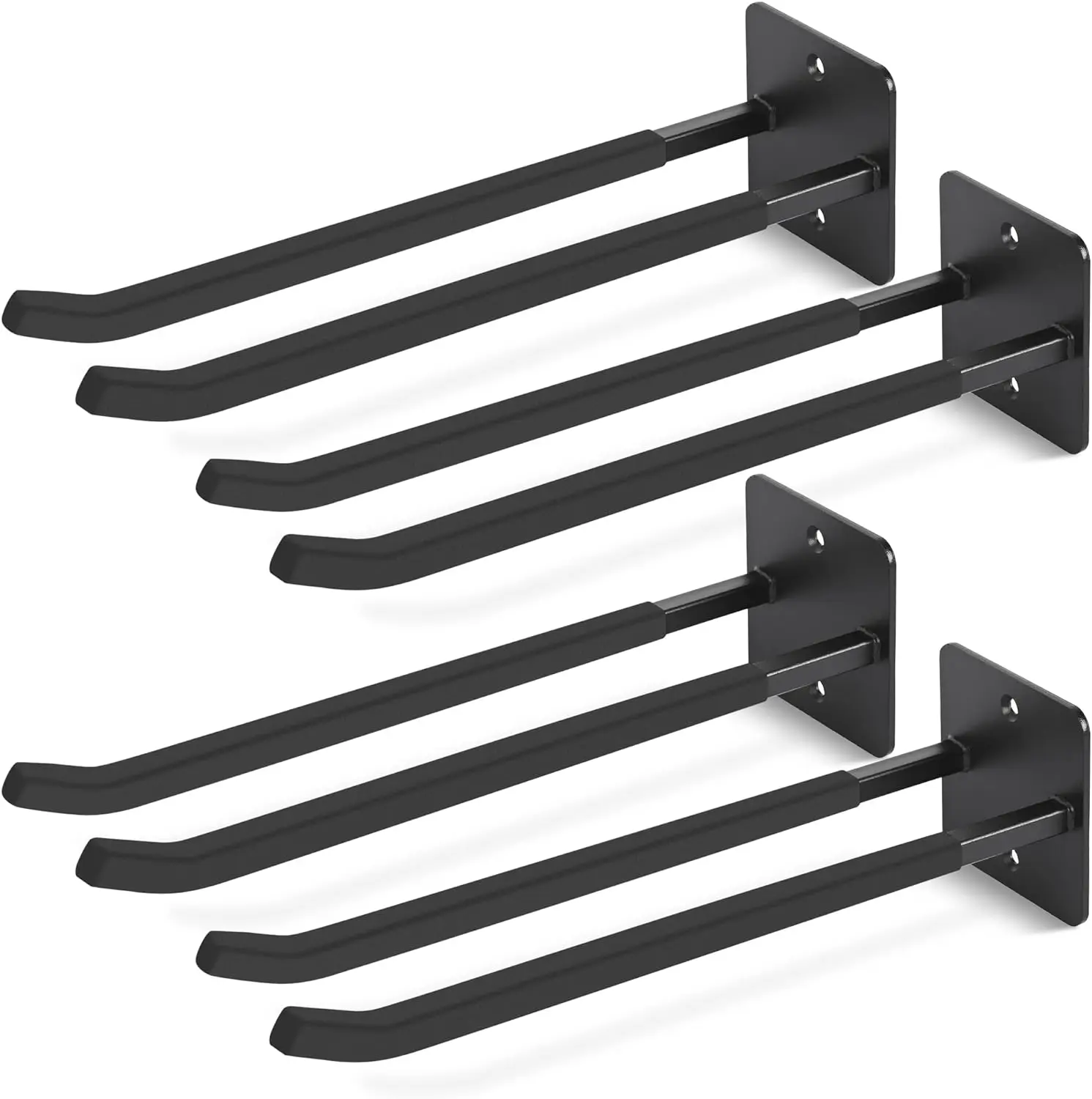 

14 Inches Extra Large Garage , 4Pcs Heavy Duty Garage Wall Mount Organizer, Tool Hanger Long Utility for Hanging Tire, Chair,