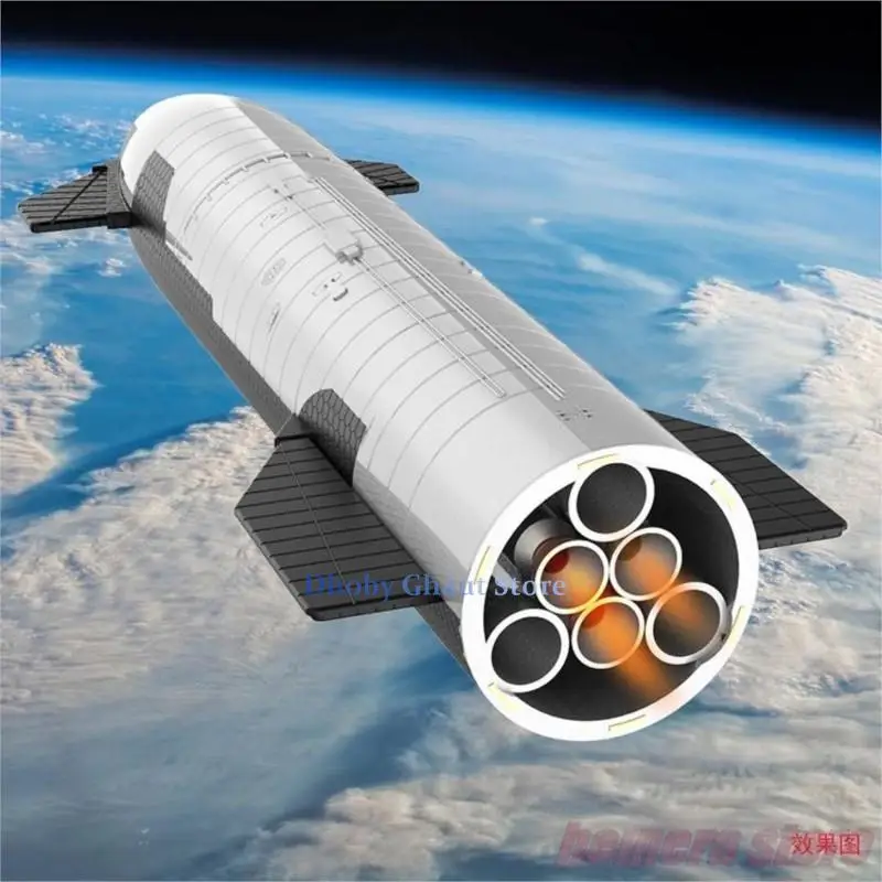 SpaceX-modelo de nave espacial Starlink, SN24 Falcon Heavy Dragon spacship, Hobby Top, adornos coleccionables