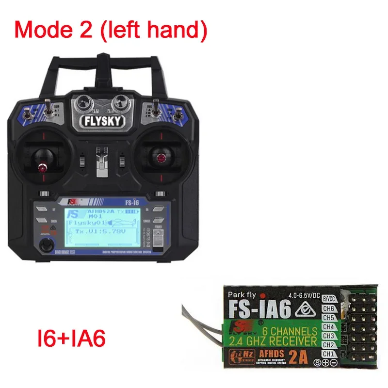 FlySky FS-i6 2.4G 6CH AFHDS RC Transmitter With FS-iA6 FS-iA6B Receiver for Airplane Heli UAV Multicopter Drone