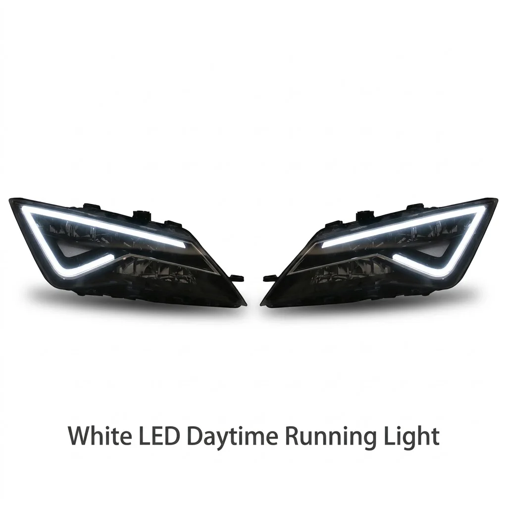Full LED Headlights for Seat Leon 2013-2019 MK3 Facelift High Spec, Plug and Play Direct Fit, No Adapter Needed, OEM Style Pair