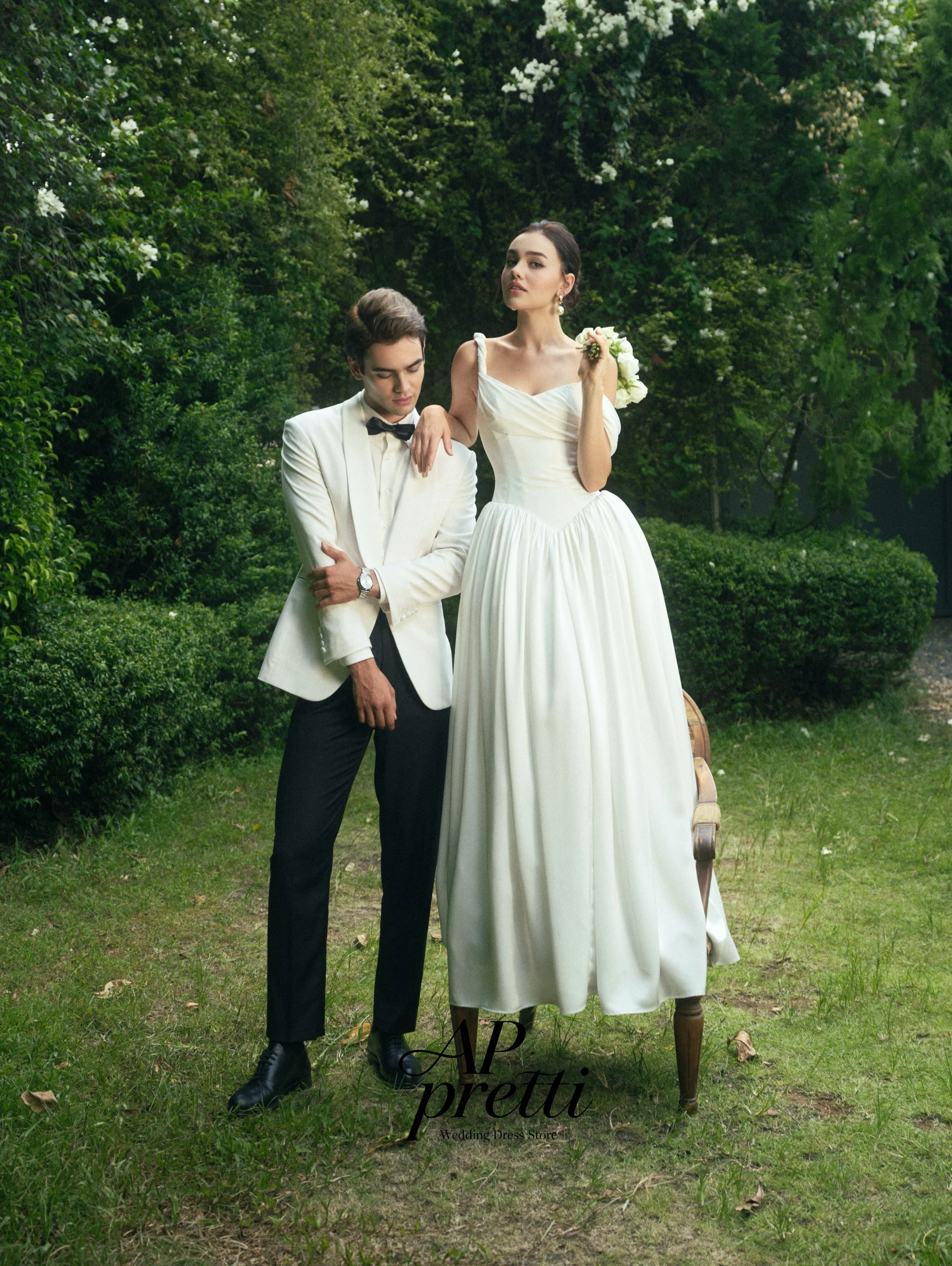 AP pretti Sweet Taffeta Wedding Dresses Empire Dress Sweetheart Customized Floor-Length Bridal Gown Vestidos Novias Boda 2026