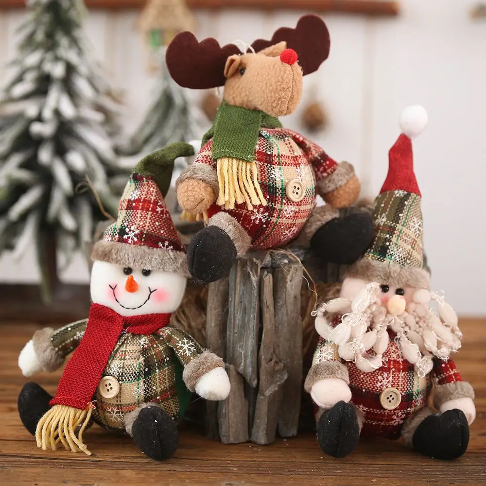 

INS Santa Claus Doll Chirstmas Decorations Home Decor Table Elk Doll Christmas Ornaments Xmas Navidad Gifts Happy New Year 2025