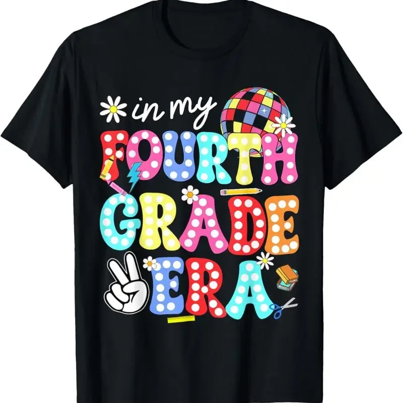 Groovy In My Fourth Grade Era First Day 4Th Kid Teache T Shirt