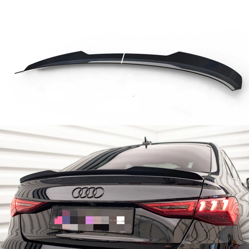 

For Audi A3 S3 S-Line Sedan 8Y 2020--2024 Year Spoiler Rear Trunk Wing Body Kit Accessories Sport Zon Style Self-design 2pcs