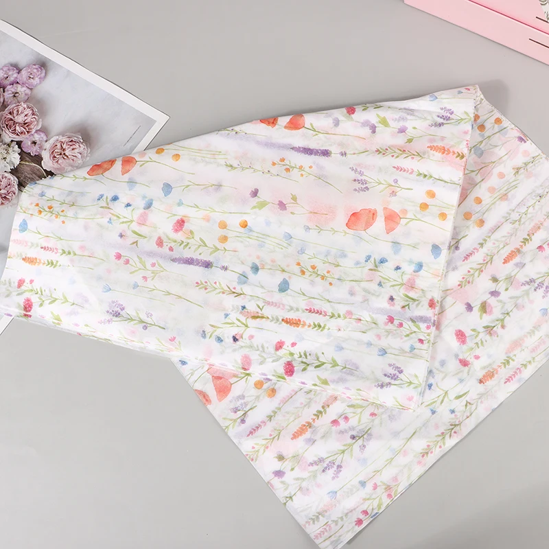 10 Sheets Colorful Floral Paper Bouquet Flower Wrapping Paper Flower Wrapping Paper Cake Baking Gift