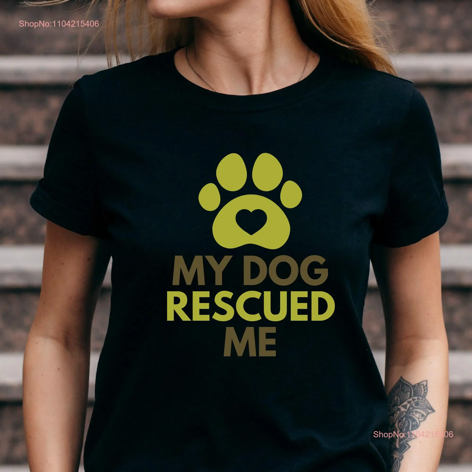 Dog rescue shirt for men women T rescued gift idea Owner Lover motivational tee long or short sleeves