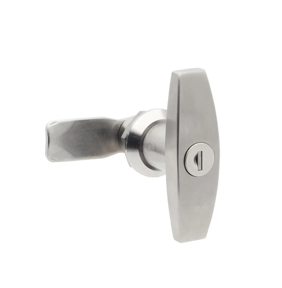 Baru T-type Rotary Lidah Kunci 304 Baja Nirkarat Distribusi Kotak Kunci Pintu Menangani Kunci Kontrol Kabinet Kabinet Kabinet Kunci