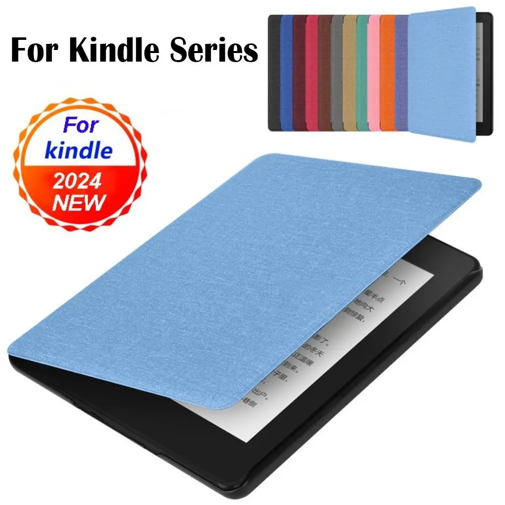

10/11/12th Generation 6 6.8 7 inch e-Reader Case Leather Auto Sleep/Wake Colorsoft Cover for Kindle Paperwhite 1/2/3/4/5 2024