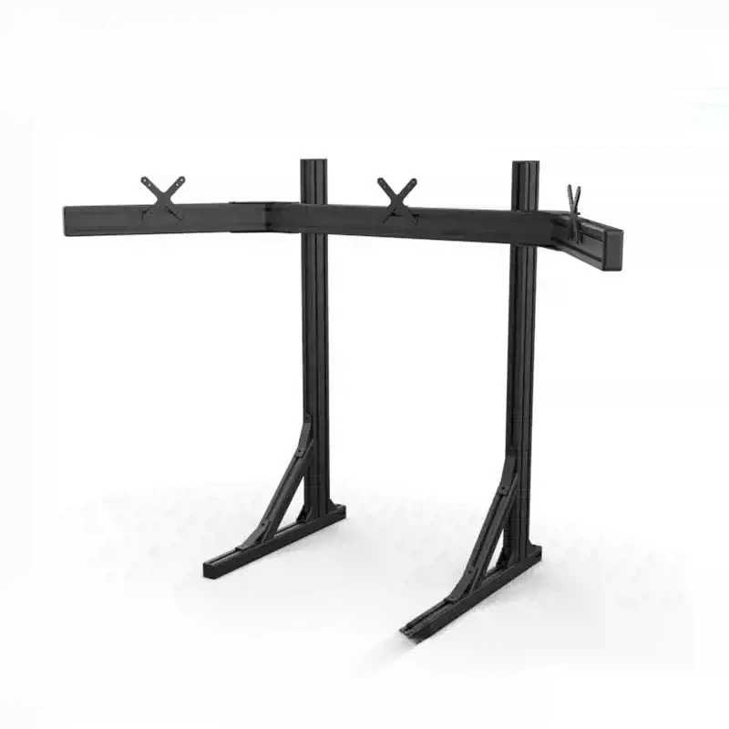 No Shake Standalone & Cockpit Mountable Quad Screen Mount, Fit Up To 32