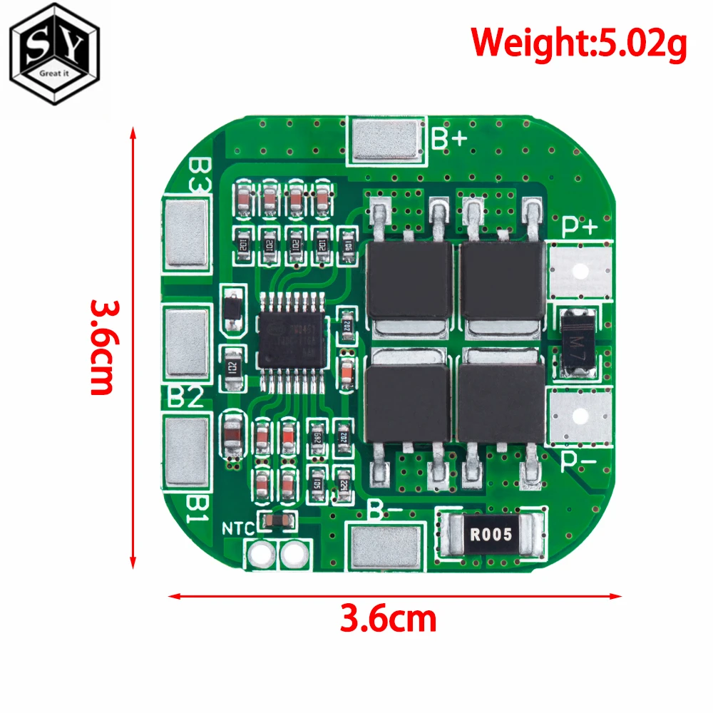 4S 14.8V / 16.8V 20A szczytowa litowo-jonowa BMS PCM płytka zabezpieczająca baterię bms pcm dla baterii litowej LicoO2 Limn2O4 18650 li