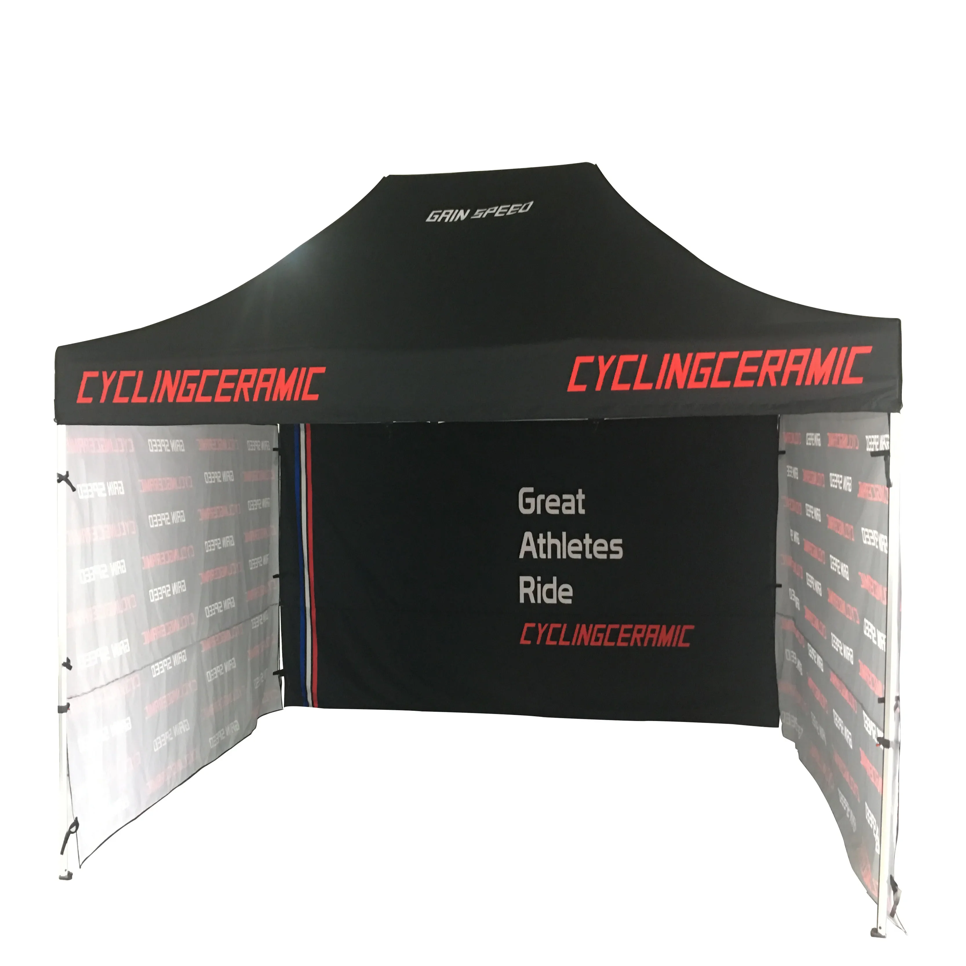 custom print Logo 10x10 advertising promotional pop up event folding aluminium marquee gazebo canopy roof top trade show tent