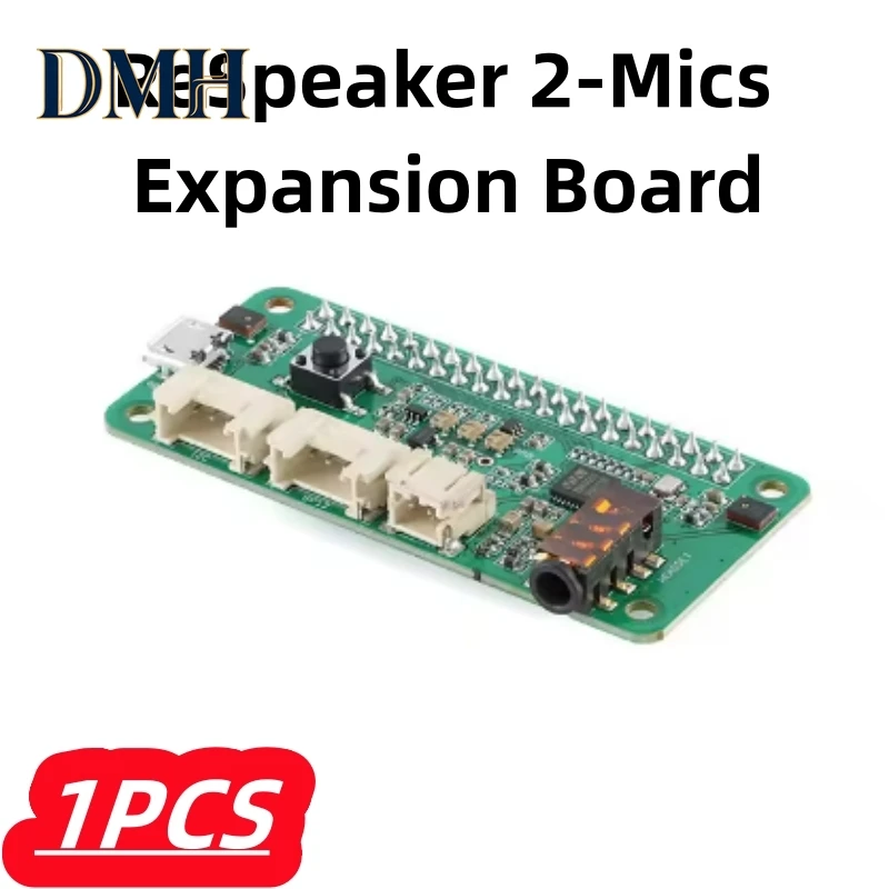 

1 шт./лот, 100% новая плата расширения ReSpeaker для Raspberry Pi 0/3B/B+/4 с интеллектуальным распознаванием речи и 2-микрофонным массивом (2 микрофона)