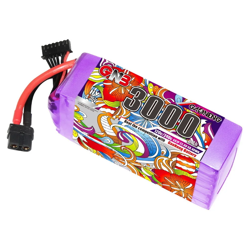 GNB 22.8V 3000mAh 120C/240C Akumulator Lipo do samochodów RC Łodzie Helikopter RC Quadcopter FPV Dron wyścigowy Części zamienne Akumulator HV 6S