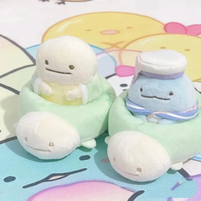 Sumikkogurashi dos desenhos animados charme de pelúcia kawaii mini decoração do carro brinquedo de pelúcia macio mochila decoração festival presente para meninos/meninas