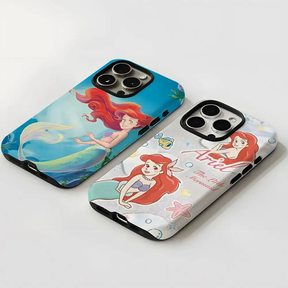 

L-little Mermaid Phone Case New For IPhone 16 15 14 13 12 11 Pro Max X XR XSMax 7 8 Plus Glossy Film Hard PC Cover