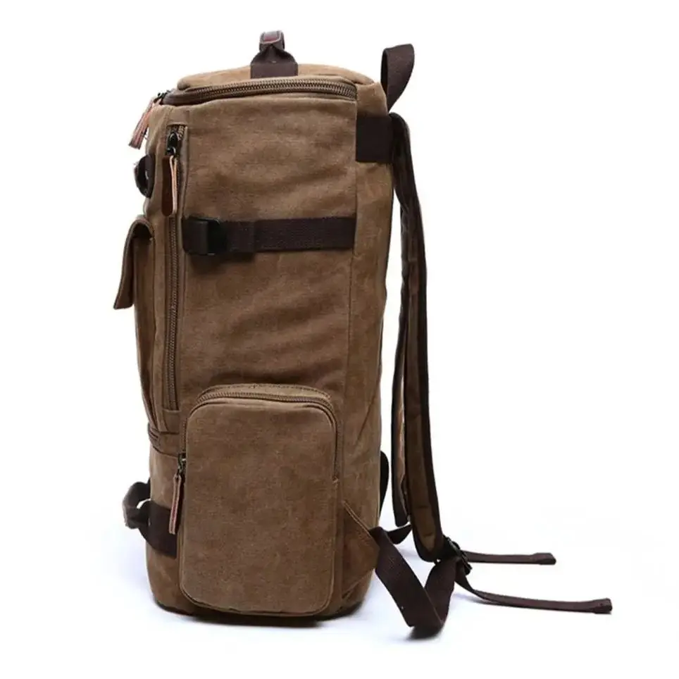 Men's Backpack Vintage Canvas Backpack School Bag Men's Travel Bags Large Capacity Backpack  Laptop Backpack Bag High Qualit