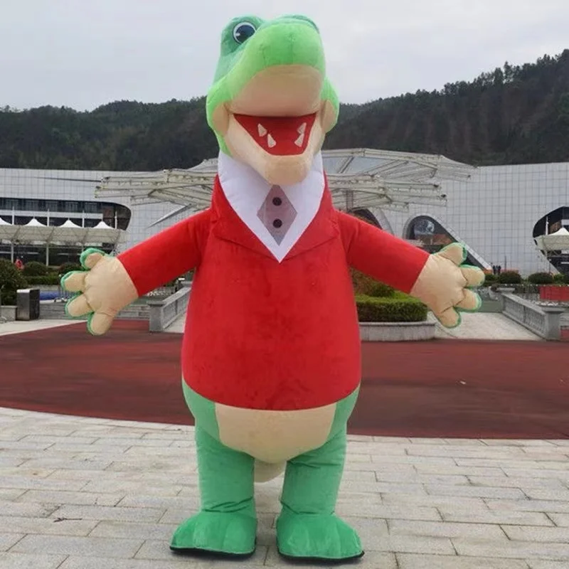 Christmas New Character Russia Giant Inflatable Crocodile Mascot Costume Halloween Christmas Birthday Party Gift No Battery