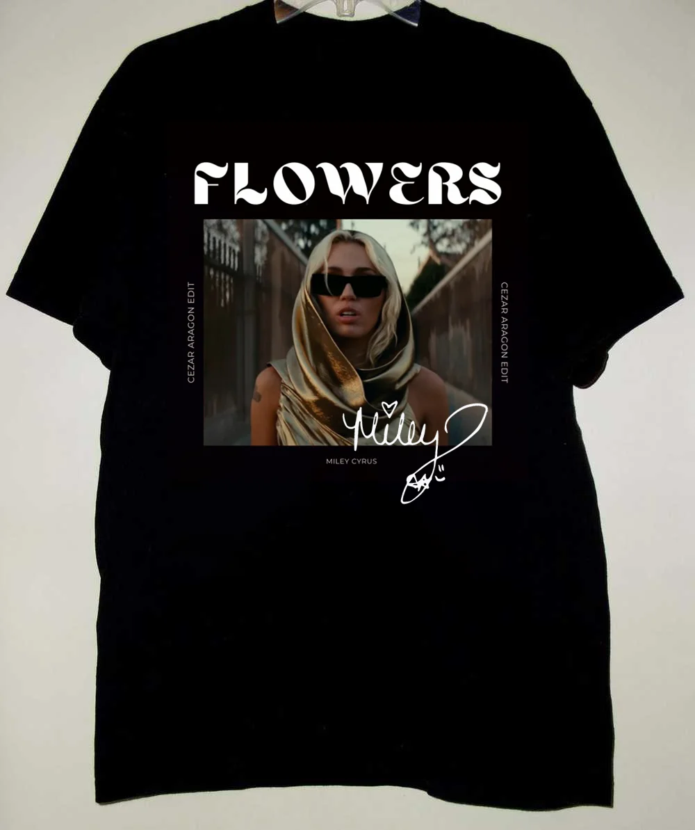 Miley Cyrus - Flowers Album Music tee Unisex T-Shirt All Size