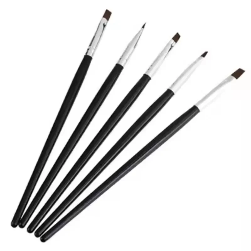 

5 Pcs Dental Resin Brush Pens Dentistry Shaping For Adhesive Porcelain Teeth Composite Cement Adhesive Dentist Oral Tools