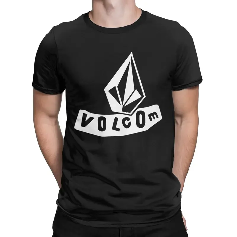 Y2K Men 2024 Volcoms The Newest Logo T Funny Stylish Classic Cotton Tops Unique Short Sleeve Crewneck Tee Gift Idea T-Shirts