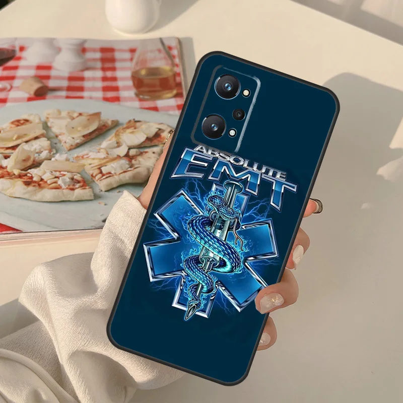 EMT EMS الإنقاذ الطبي ل Realme GT 7 Pro 6 5 GT 6T C67 C61 C55 C53 C51 C21Y C25S C75 11 12 13 14 Pro Plus Case