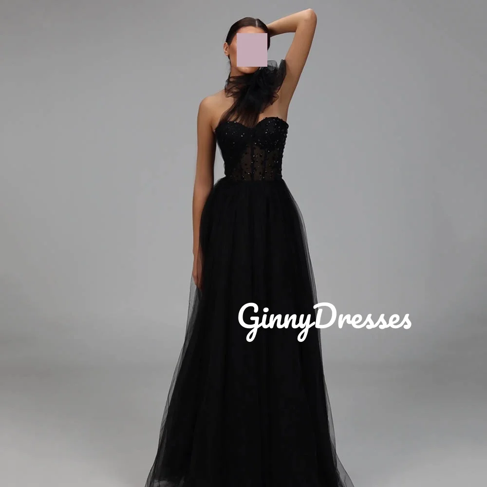 فستان سهرة مخصص على شكل حرف a مطرز بالخرز فساتين بطول الأرض للمناسبات الخاصة بسحاب بدون أكمام فيستدوس دي فييستا #2