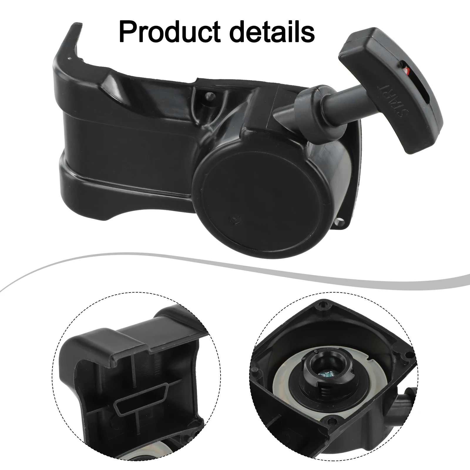 1754130 Starter Puller Component for Echo Lawn Mower Recoil Compatible with Multiple Models Suitable for Beginners