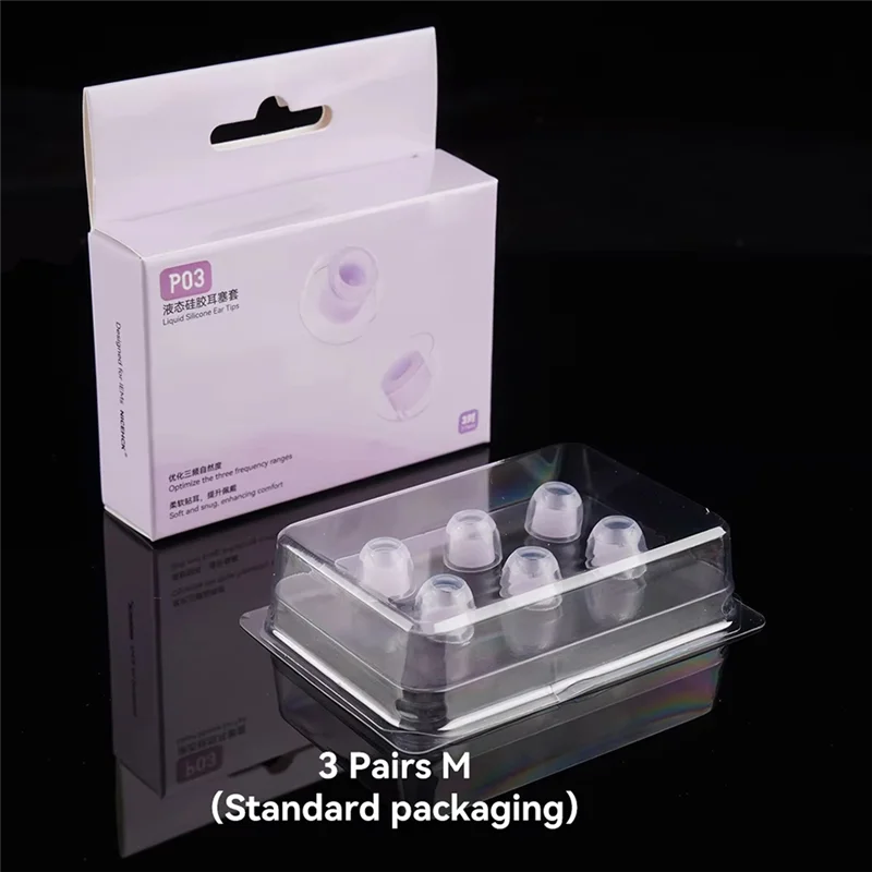 Y45A-untuk NICEHCK P03 Ujung Telinga Silikon Cair Aksesori Eartips Aman Lembut Peredam Kebisingan NX8 Que Cantor IEM P03