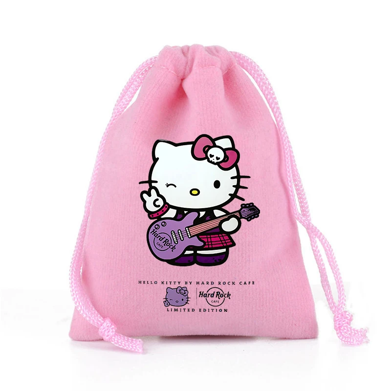 Sanrio Hello Kitty borsa con coulisse simpatico cartone animato stampato borse da toeletta organizzatore portatile di grande capacità regali di