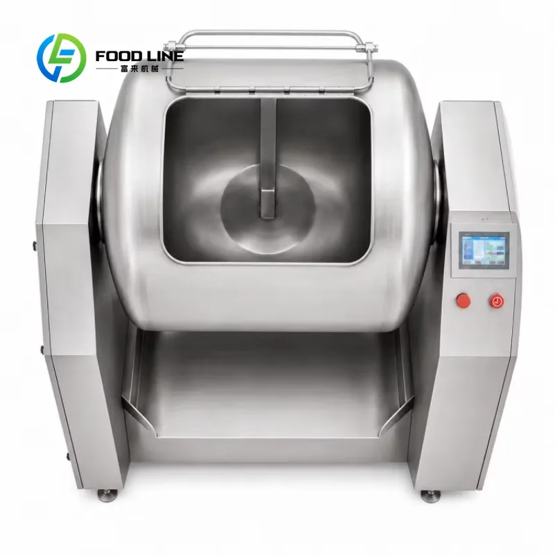 Customized meat massage mixer vacuum drum tumbler commercial 300L 300kg stainless steel for meat product factory