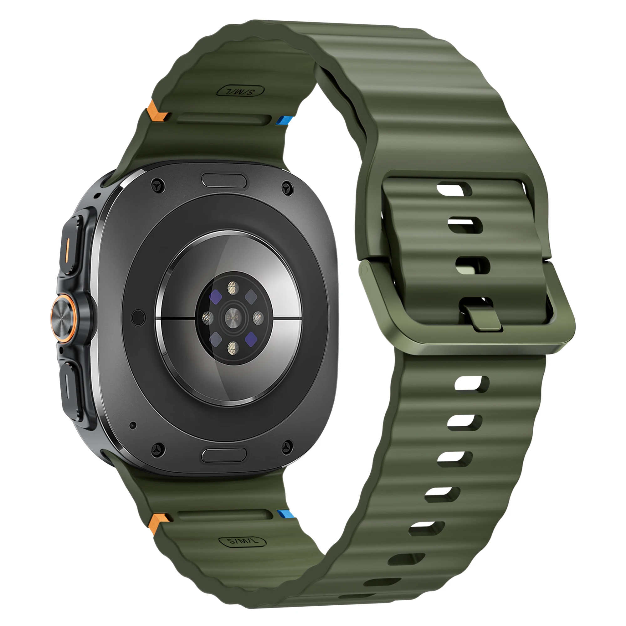 حزام أصلي لساعة سامسونج جالاكسي الترا حزام 47 مللي متر سوار سيليكون جالاكسي ساعة 5 برو/4/6 كلاسيك/7 44 مللي متر 40 مللي متر 43 46 الفرقة