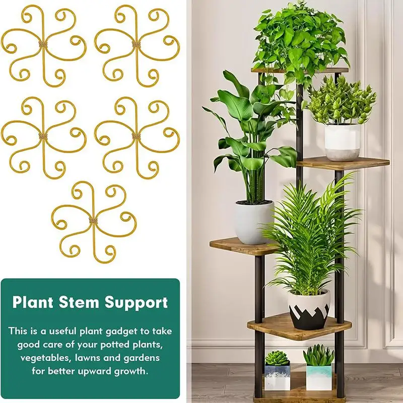 Metal Plant Climbing Bracket Flower Shaped Plant Holding Fixing Clip Plant Vine Climbing Grapple Bracket Stem Finishing Period