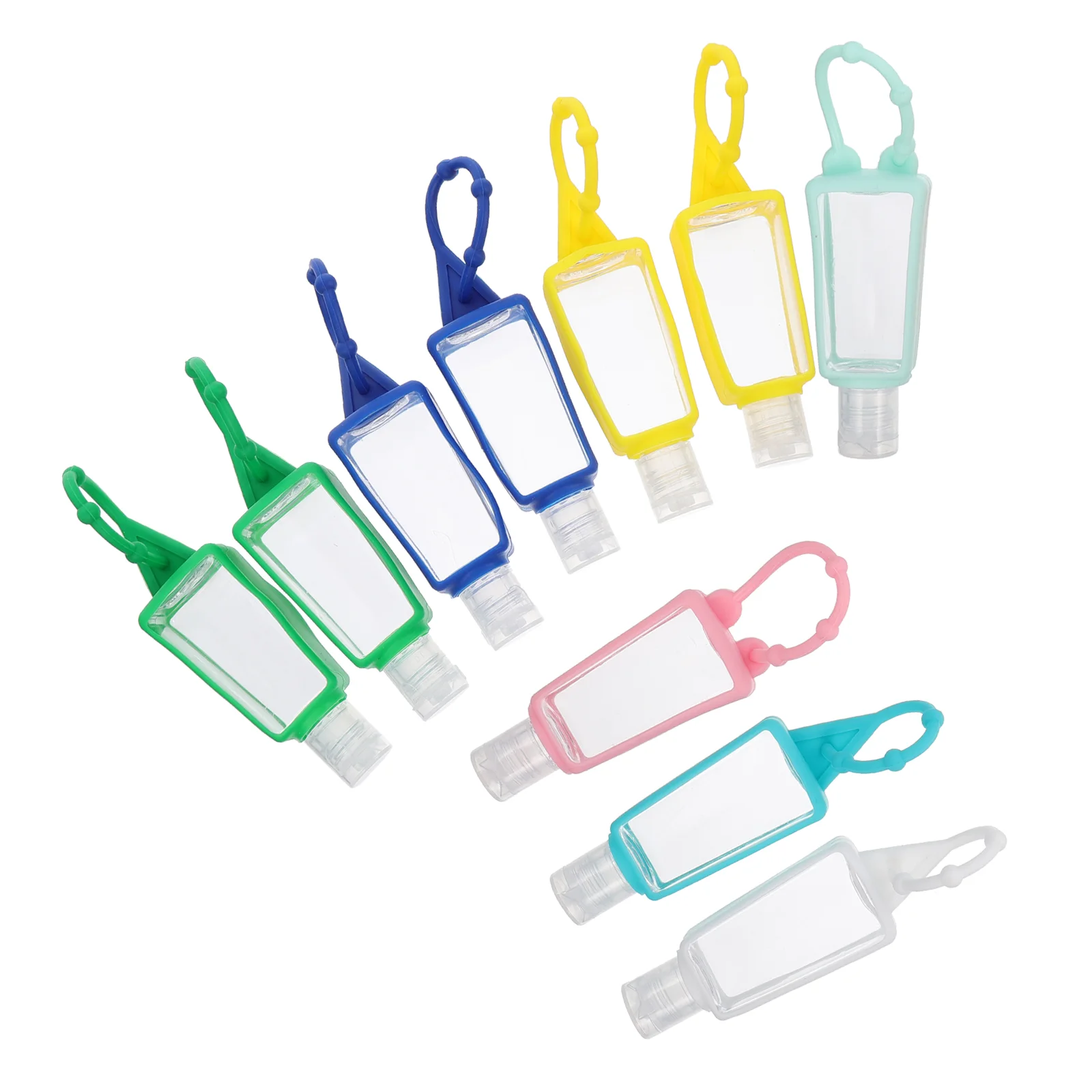 

10 Pcs Silicone Spray Bottle Reusable Bottles Carrier Perfume Holder Soap Leakproof Hand Silica Gel Travel