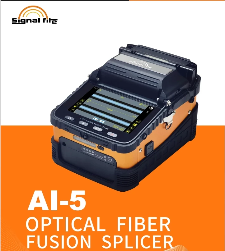 Signal Fire AI-5 Splicer 4 Motoren Core Alignment Optical Fiber Fusion Splicer