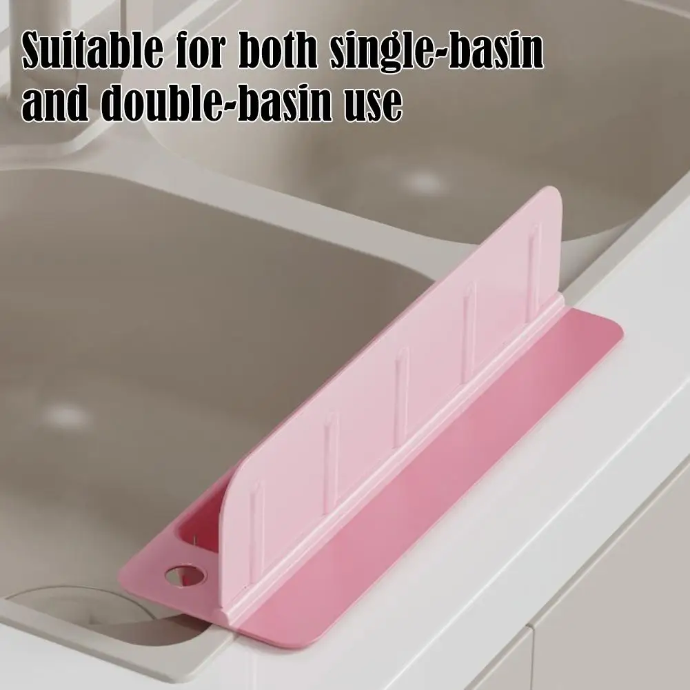 Foldable Silicone Sink Baffle Splash Guard Waterproof Splatter Non Slip Water Dam For Washing Dishes Kitchen Supplies