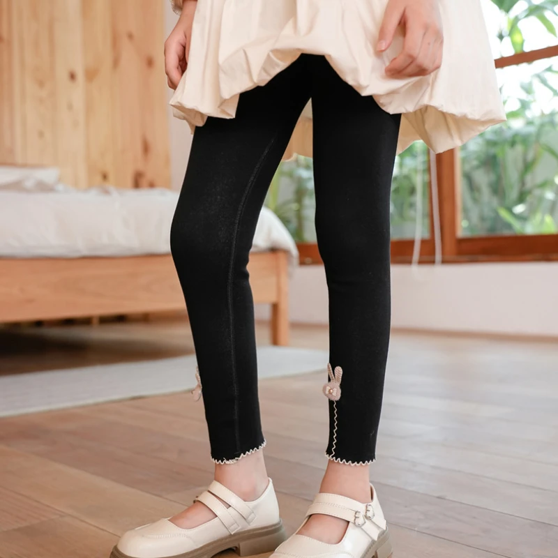 Bé Gái Quần Legging Trẻ Em Váy-Quần Xuân Hạ Thu Đông Siêu Thị Tuổi Teen Chân Váy Ôm Quần Dài Nhung Ấm Áp Trẻ Em Quần Legging