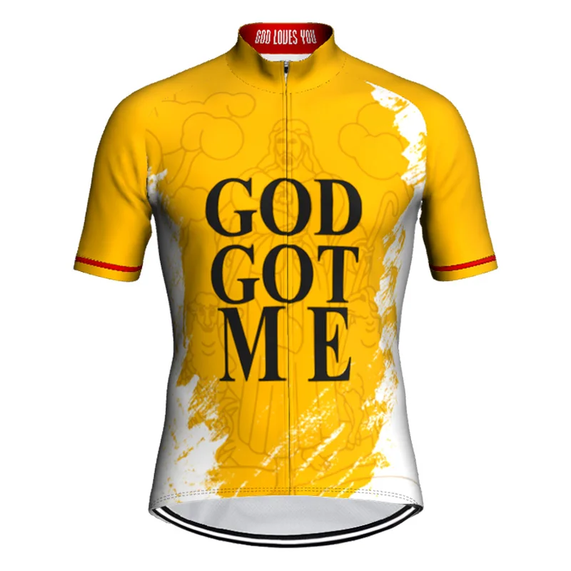 Jesus God Motocross Cycling Shirt, Mountain Bike Jersey Clothes, MTB Road Wear, Summer Downhill Maillot, Anti-slip Jacket