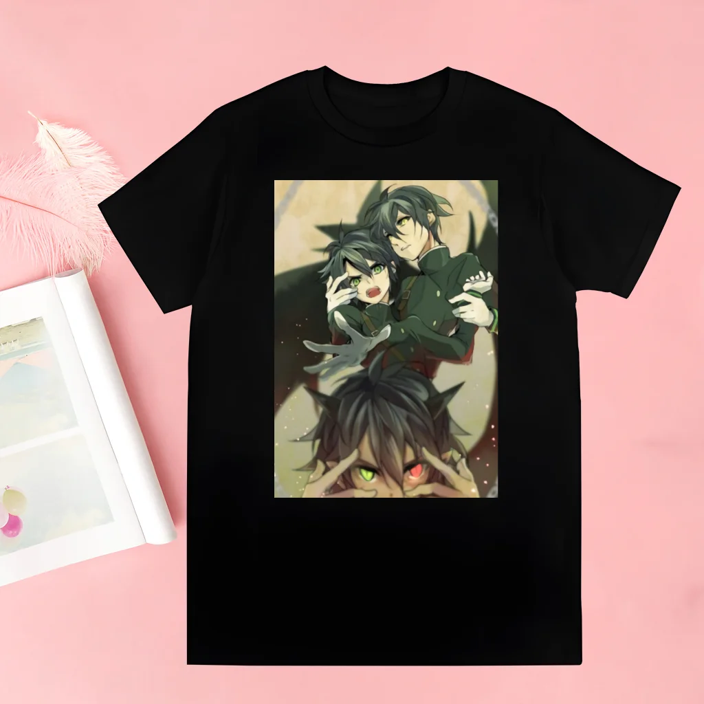 Seraph of The End T shirts Fashion Men And Women Tops T-shirt Short Sleeve Unisex Tshirt